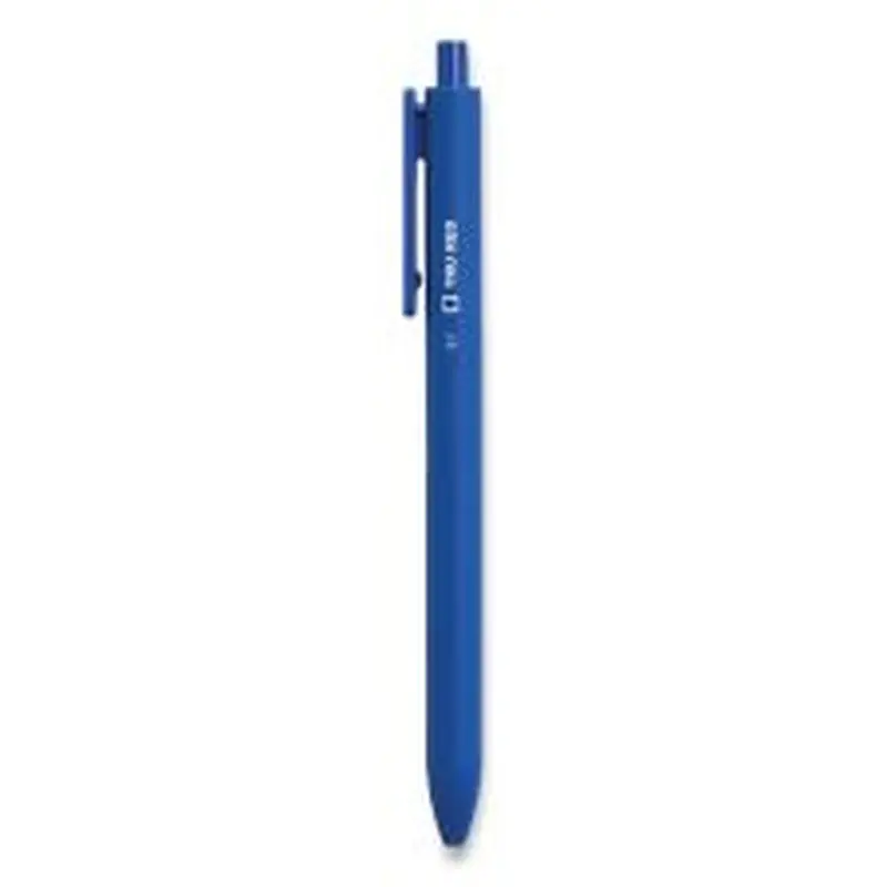 TRU RED Quick Dry Gel Pen, Retractable, Medium 0.7 mm, Blue Ink, Blue Barrel, 5/Pack