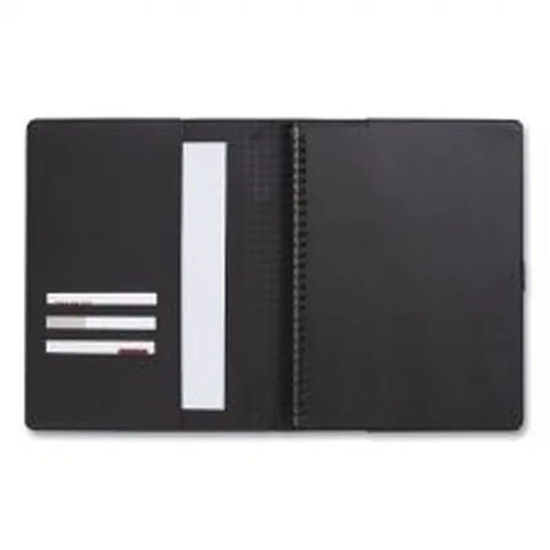 TRU RED Soft-Cover Notebook Folio Set, 1-Subject, Narrow Rule, Black Cover, (80) 9.5 x 6.5 Sheets