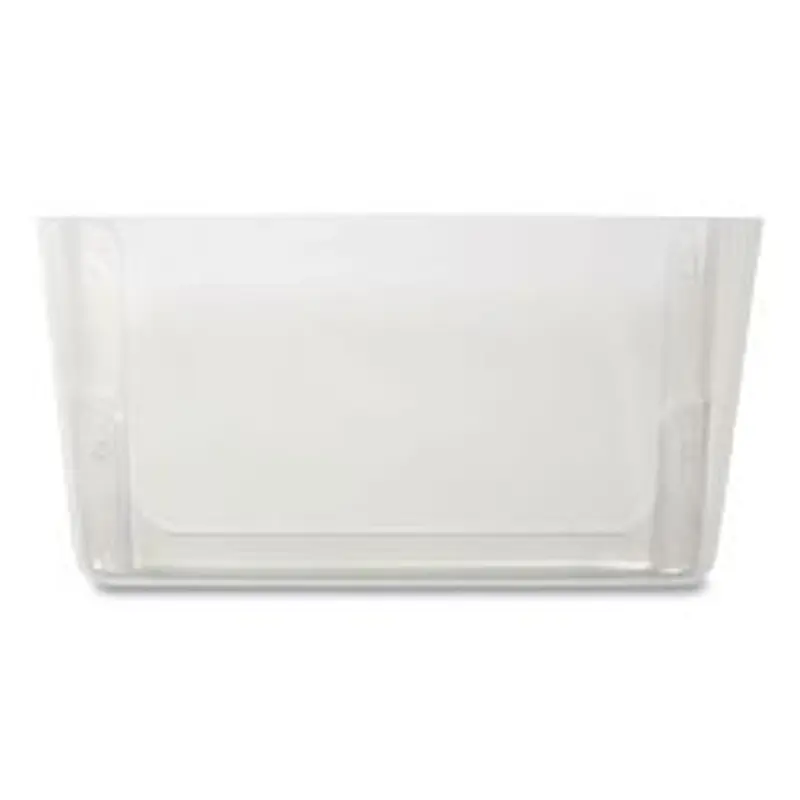 TRU RED Unbreakable Plastic Wall File, Letter Size, 13" x 3.69" x 7.16", Clear