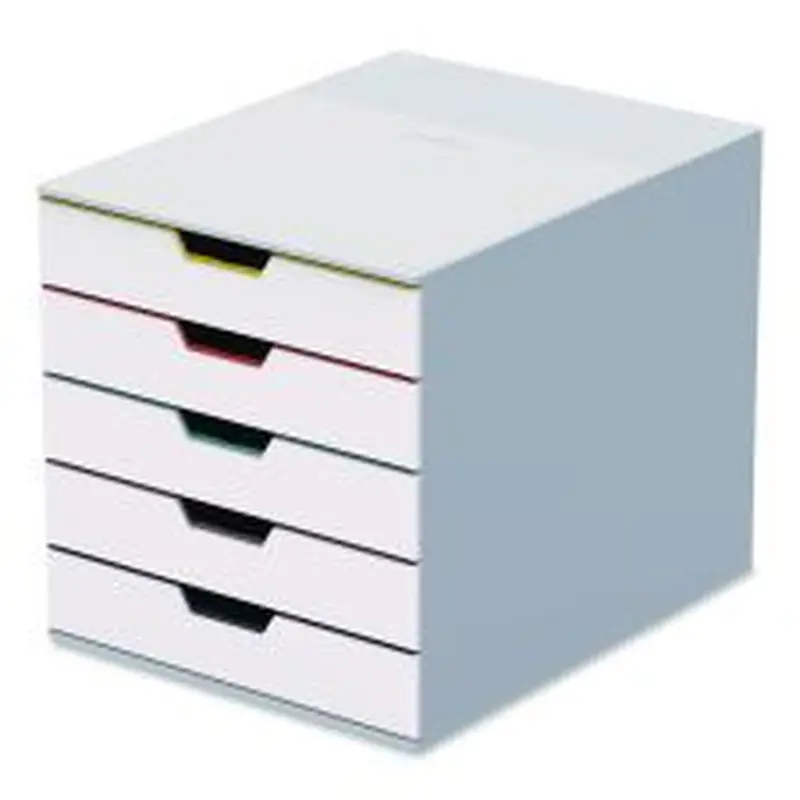 Durable Desktop Document Sorter, 5 Sections, For File Size A4 to C4, 11 x 14 x 11.5, Assorted Colors