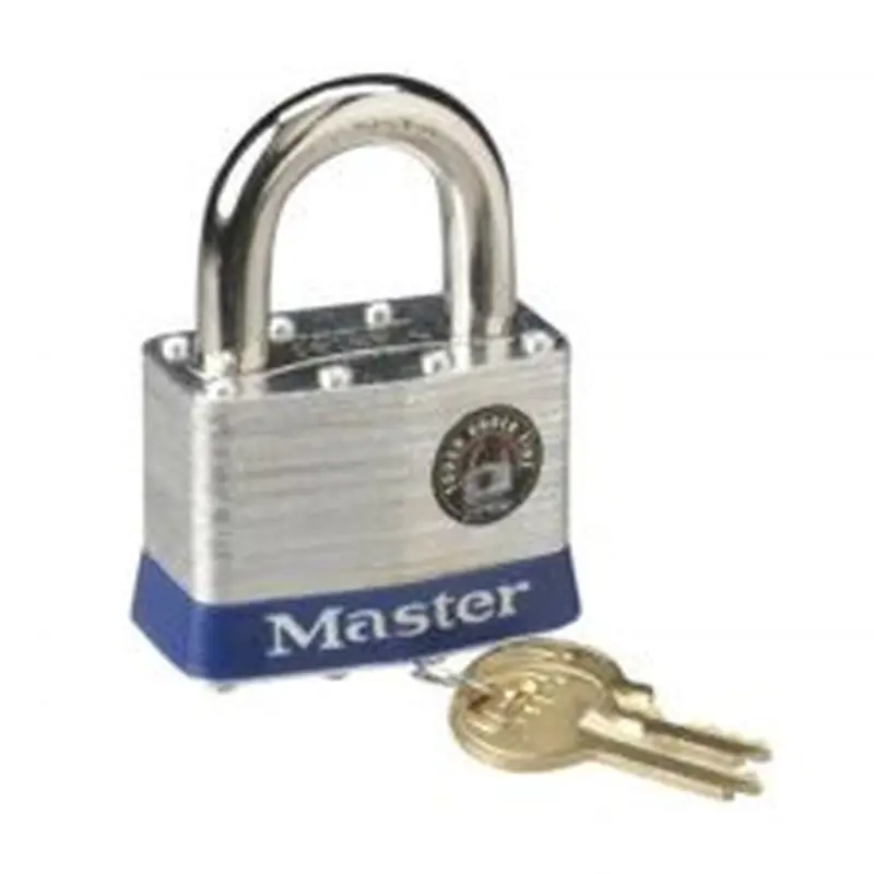 Master Lock 2" Steel Security Padlock - Cut Resistant - Steel Body - Silver - 1 Each