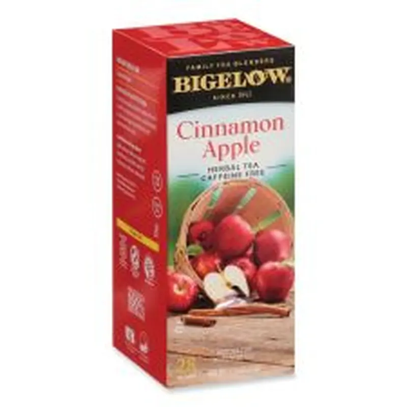 Bigelow Apple Cinnamon Herbal Tea, 0.09 Tea Bag, 28/Box