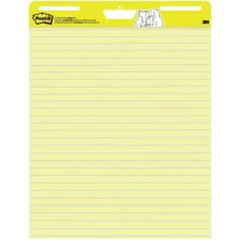 Post-it Super Sticky Easel Pad, 25 in x 30 in, 1 Pad, 30 Sheets/Pad, Great for Virtual Teachers and Students, Yellow
