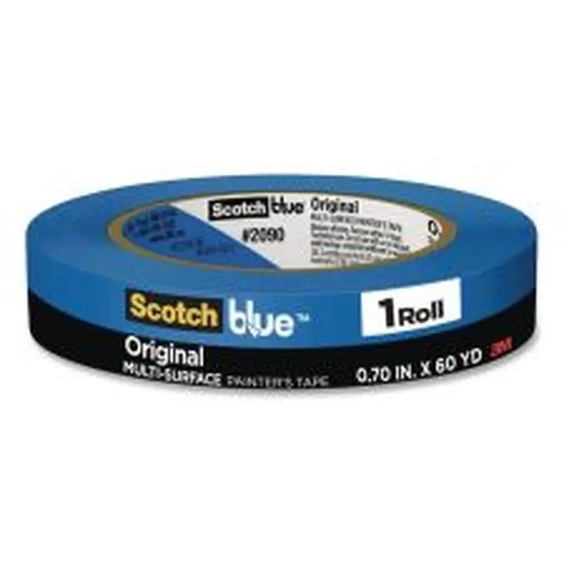 ScotchBlue Original Multi-Surface Painter's Tape, 3" Core, 0.70" x 60 yds, Blue