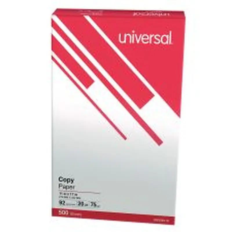 Universal Copy Paper, 92 Bright, 20 lb Bond Weight, 11 x 17, White, 500 Sheets/Ream