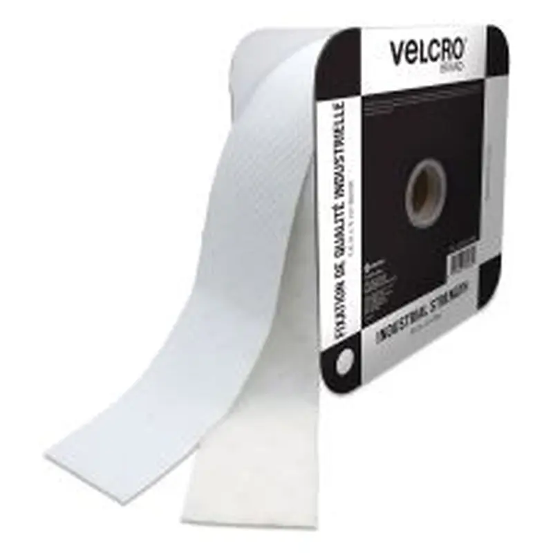 VELCRO Brand Industrial Strength Heavy-Duty Fasteners, 2" x 25 ft, White