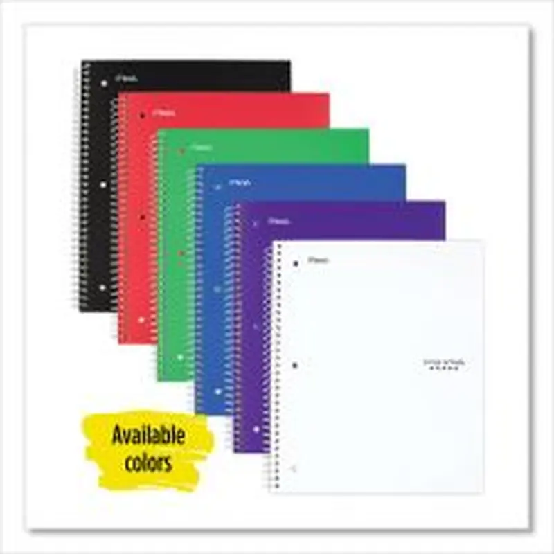 Five Star Wirebound Notebook, 1-Subject, Wide/Legal Rule, Randomly Assorted Cover Color, (100) 10.5 x 8 Sheets