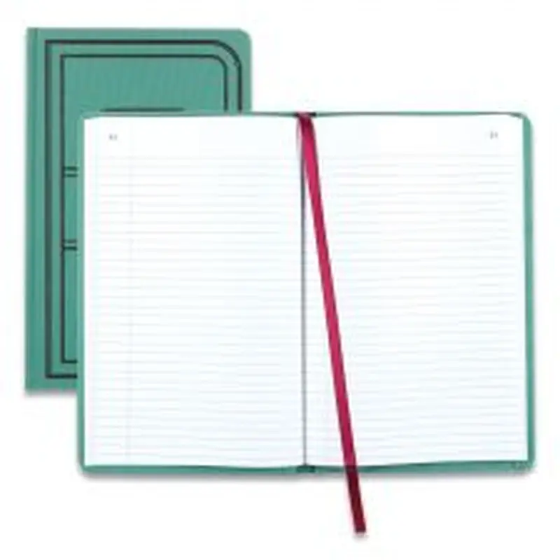 National Tuff Series Record Book, Green Cover, 12 x 7.5 Sheets, 150 Sheets/Book