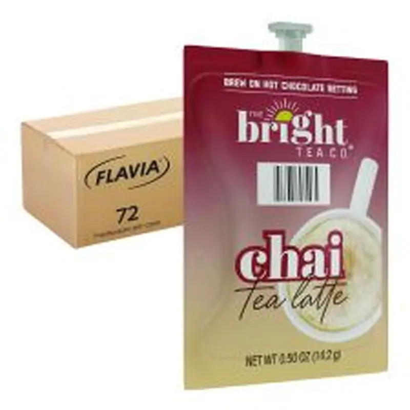 FLAVIA The Bright Tea Co. Chai Tea Latte Freshpack, 72/Carton