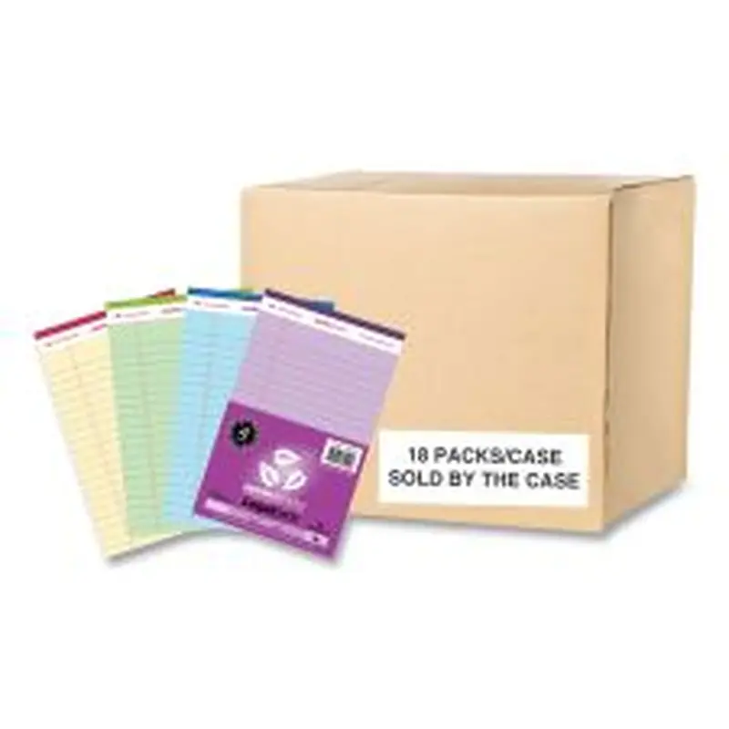 Roaring Spring Enviroshades Legal Notepads, 40 Assorted 5 x 8 Sheets, 72 Notepads/Carton
