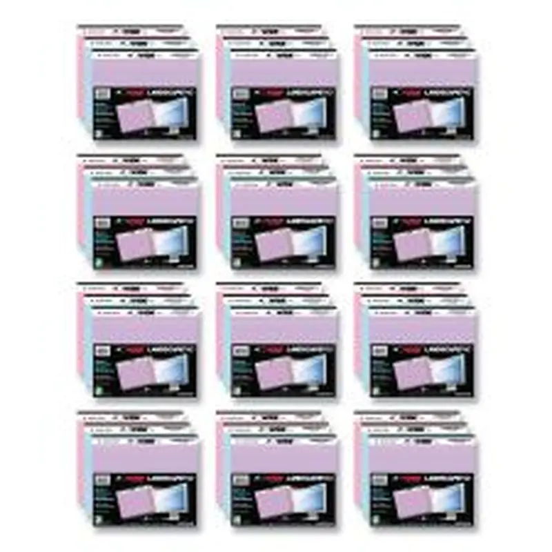 Roaring Spring WIDE Landscape Format Writing Pad, Medium/College Rule, 40 Assorted Colors 11 x 9.5 Sheets, 12/Carton