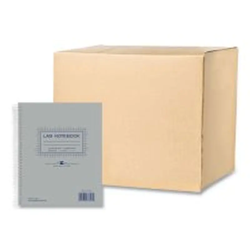 Roaring Spring Lab and Science Two-Part Carbonless Notebook, Quadrille Rule (4 sq/in), Gray Cover, (50) 11 x 9 Sheets, 12/Carton