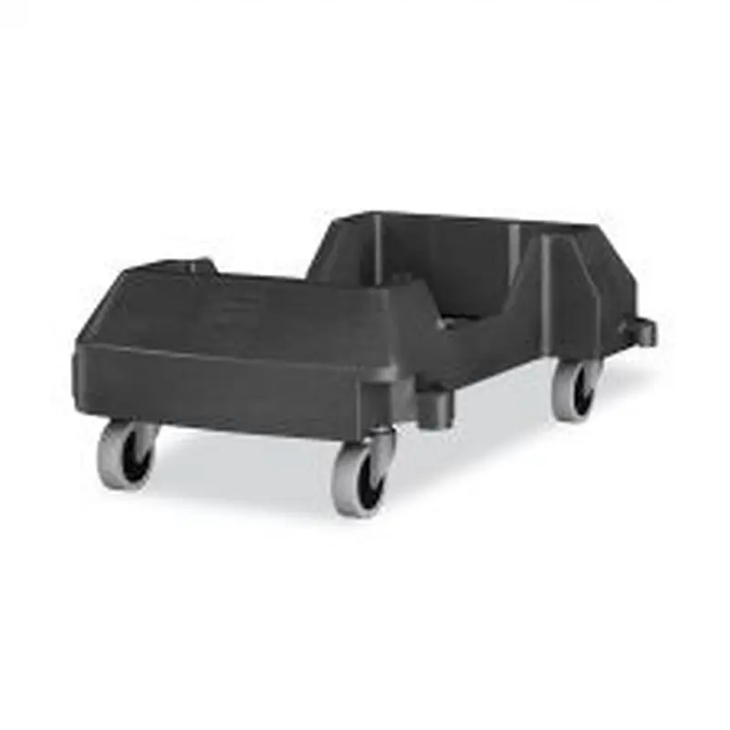 Rubbermaid Commercial Slim Jim Resin Trainable Dolly, 120 lb Capacity, 23.86 x 14.71 x 8.36, Black