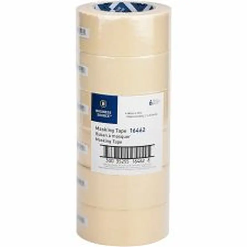 Business Source Utility-purpose Masking Tape - 60 yd x 2"- 3" Core - Tan - Crepe Paper Backing - - 16462PK