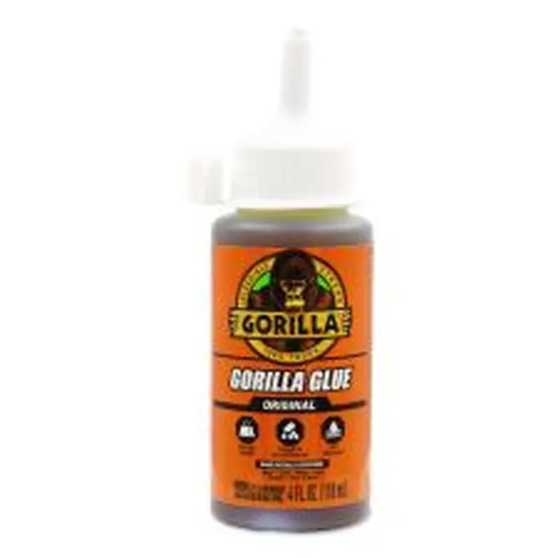 Gorilla Original Formula Glue, 4 oz, Dries Light Brown