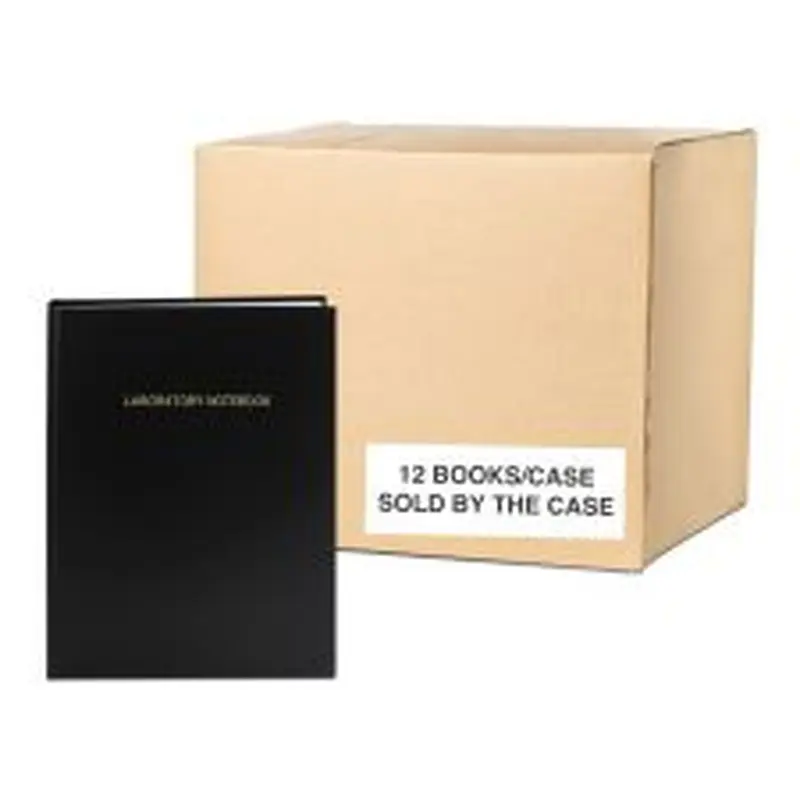 Hard Cover Lab Book, 4x4 Graph, 144 Pages, Case of 12