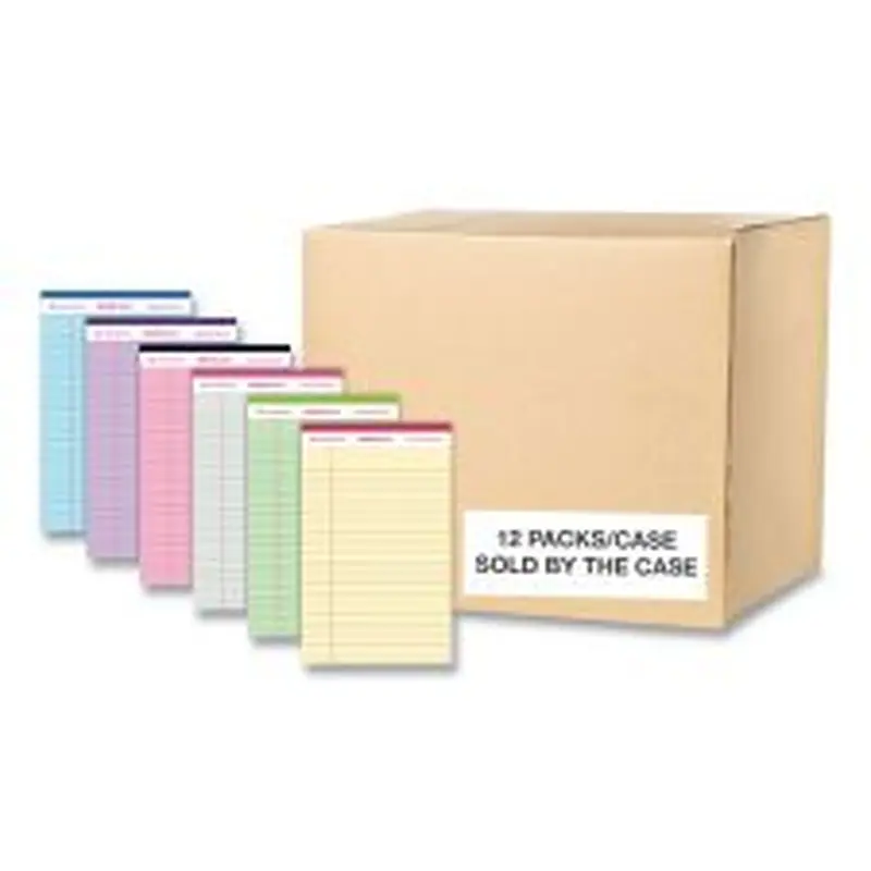Roaring Spring Enviroshades Legal Notepads, 50 Assorted 5 x 8 Sheets, 72 Notepads/Carton