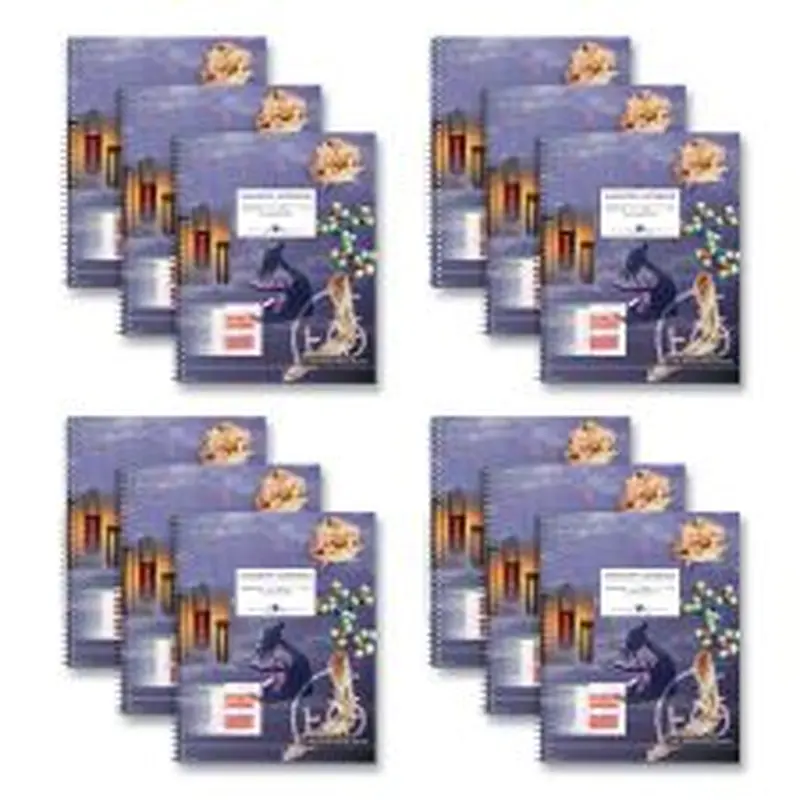 Roaring Spring Lab and Science Two-Part Carbonless Notebook, Quadrille Rule (4 sq/in), Multicolor Cover, (50) 11 x 8.5 Sheets, 12/Carton