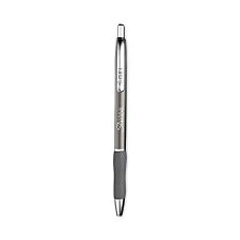 Sharpie S-Gel S-Gel Premium Metal Barrel Gel Pen, Retractable, Medium 0.7 mm, Black Ink, Black Barrel, 2/Pack