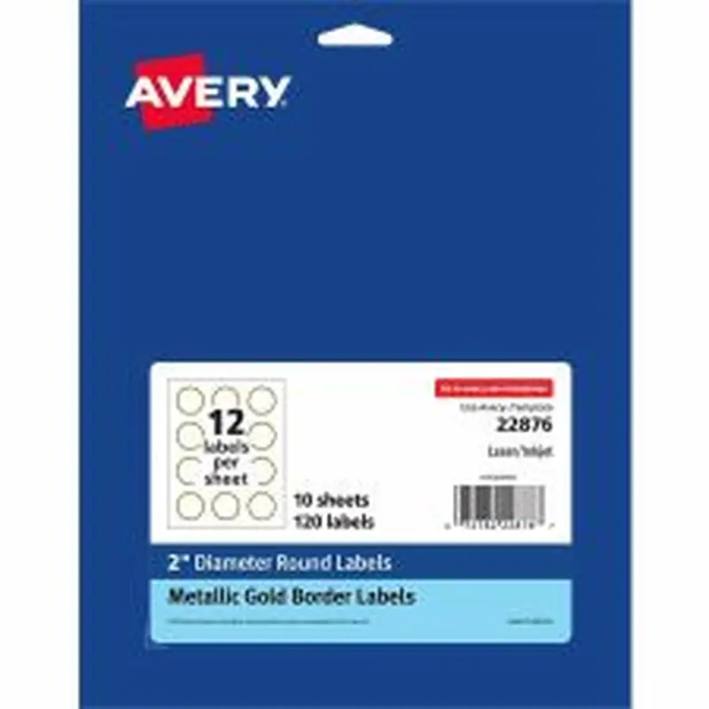 Avery Easy Peel Round Labels - AVE22876