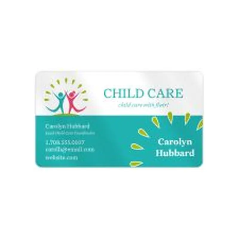 Custom Full Color Flat Print  15 mil. Synthetic/PVC Business Cards, Printed 1-Side, UV Gloss Coated 1-Side, Round Corners