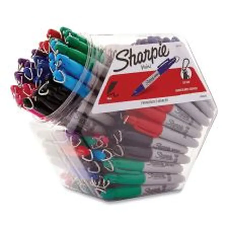 Sharpie Mini Permanent Marker, Fine Bullet Tip, Assorted Colors, 72/Pack