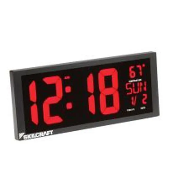 SKILCRAFT LED Self-set Digital Clock