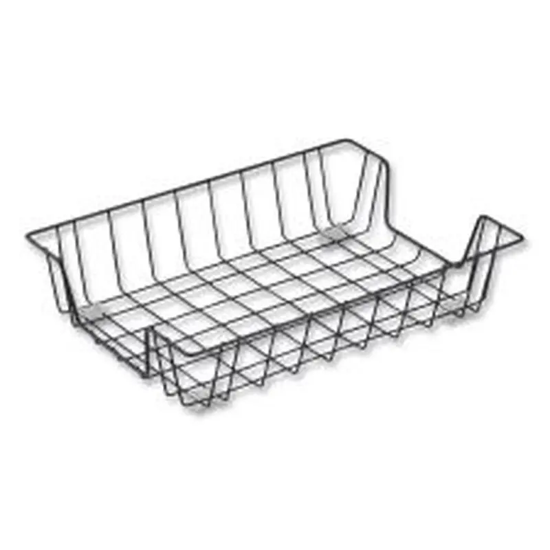 Universal Wire Metal Letter Tray, 1 Section, Letter Size Files, 10" x 14.13" x 3", Black