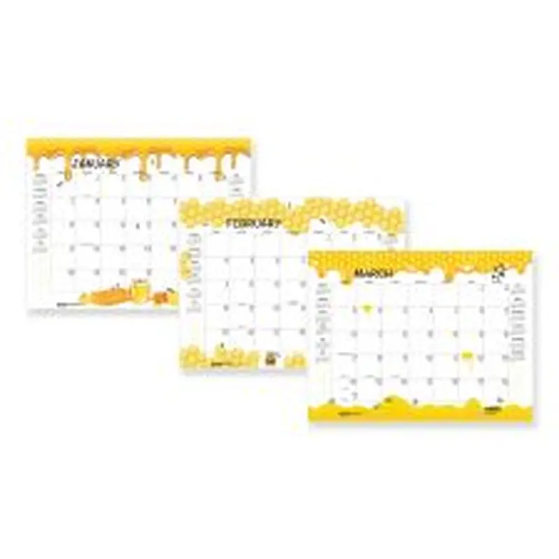 House of Doolittle Recycled Honeycomb Desk Pad Calendar, Honeycomb Artwork, 22 x 17, White/Multicolor Sheets, 12-Month (Jan to Dec): 2026