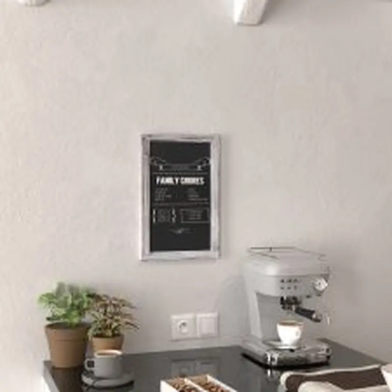Canterbury 11" x 17" Whitewashed Wall Mount Magnetic Chalkboard Sign, Hanging Wall Chalkboard Memo Board for Home, School, or Business, Set of 10