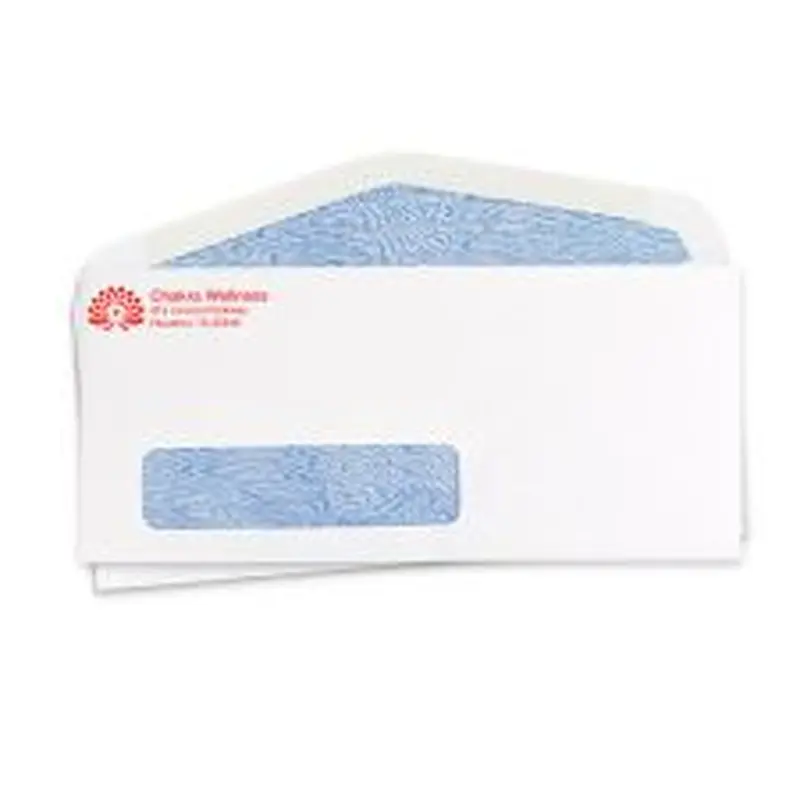 #10 Security Tint Poly Window White Wove 24 lb. - Spot Color (250/PK)