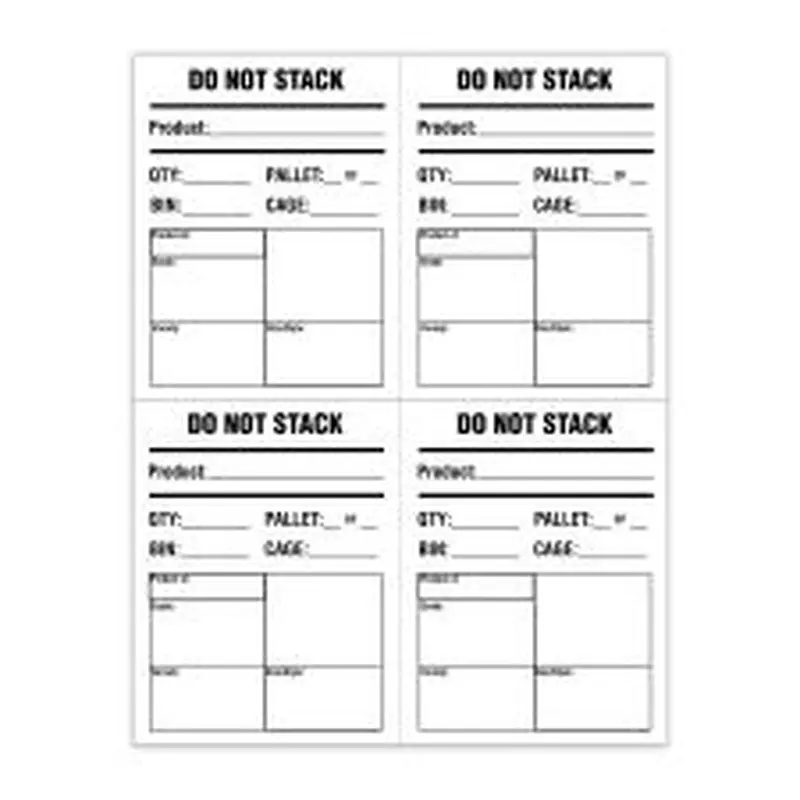 4 1/4" x 5 1/2" Rectangle 1 Color (100/PK)