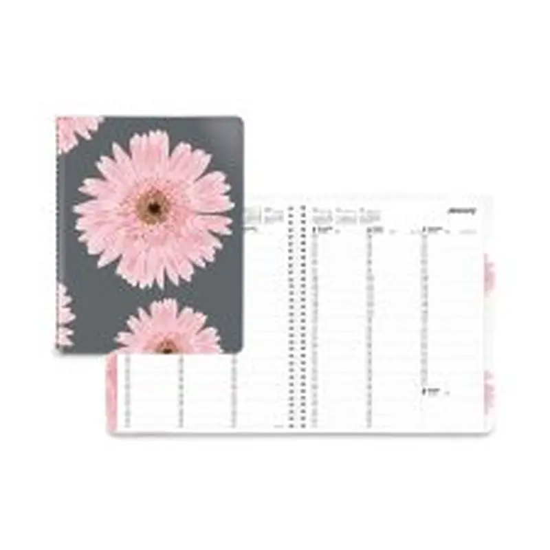 Brownline Essential Weekly Appointment Book, Columnar Format, Pink Daisy Artwork, 11 x 8.5, Multicolor Cover, 12-Month (Jan-Dec): 2026