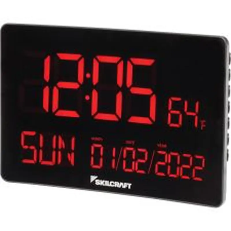 SKILCRAFT LED Self-set Digital Clock