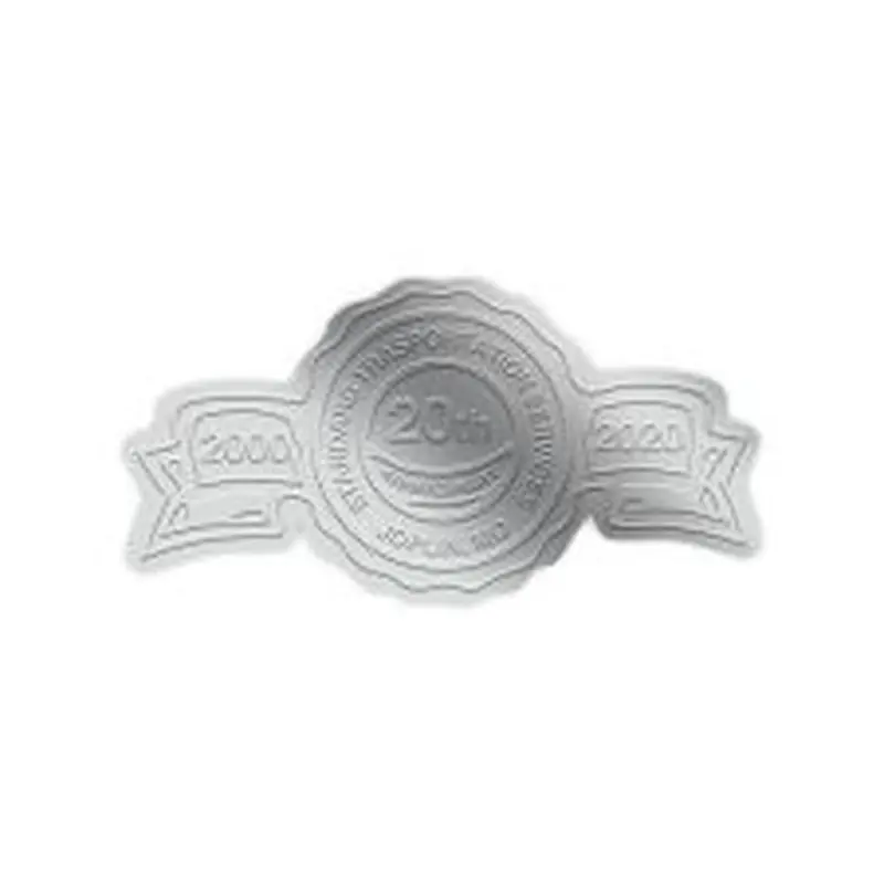 1 3/8" x 2 5/8" Anniversary Blind Embossed (500/PK)