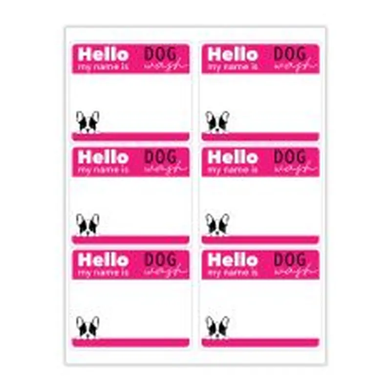 3 1/3" x 4" Rectangle 2 Color (100/PK)