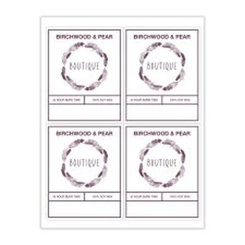 4" x 5" Rectangle 1 Color (100/PK)