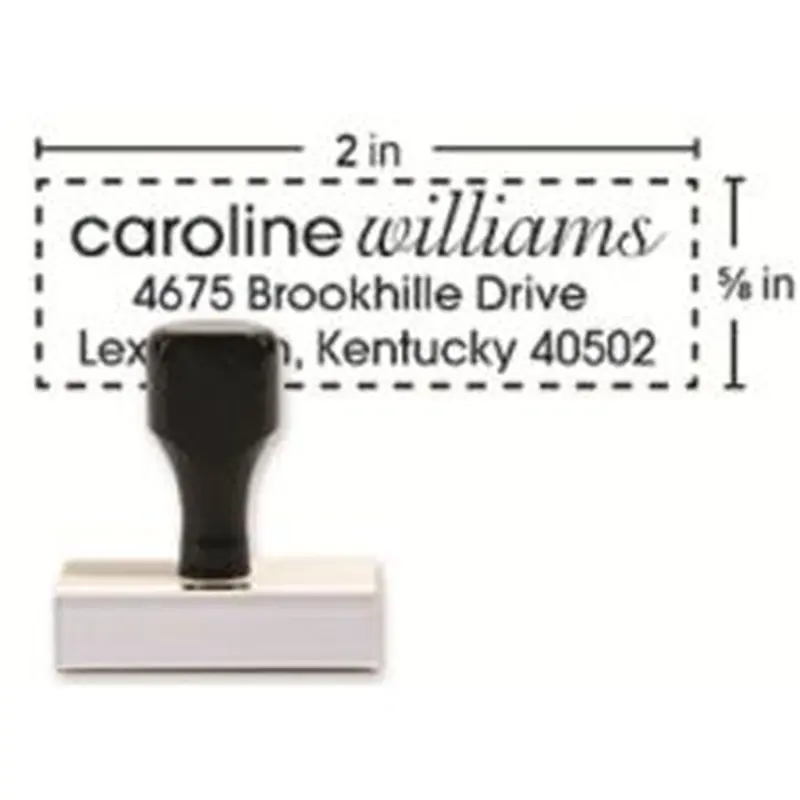 Custom Traditional Rubber Stamp RF30, 5/8" x 2" Impression