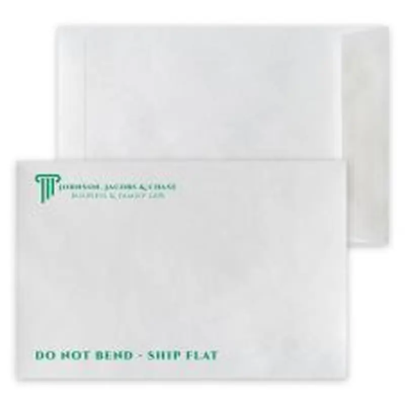 DuPont Tyvek 14lb., 6" x 9" Open End, Zip Stick, 1 Standard Ink Color (500/PK)
