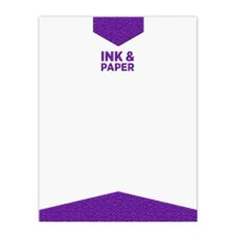 One PMS Spot Color Letterhead - Raised Print (250/PK)