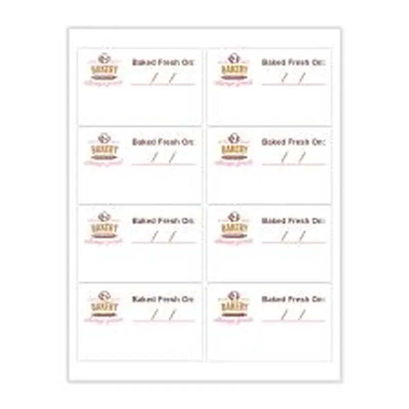 2 1/2" x 4" Rectangle 3 Color (100/PK)