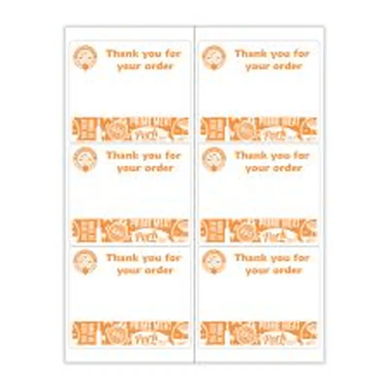 3 1/3" x 4" Rectangle 1 Color (100/PK)