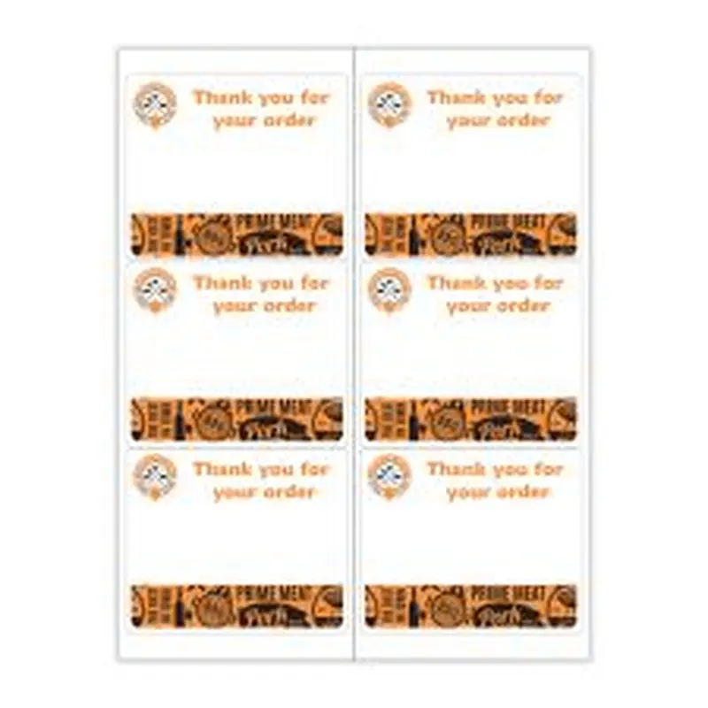 3 1/3" x 4" Rectangle 2 Color (100/PK)