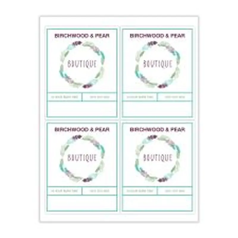 4" x 5" Rectangle 3 Color (100/PK)