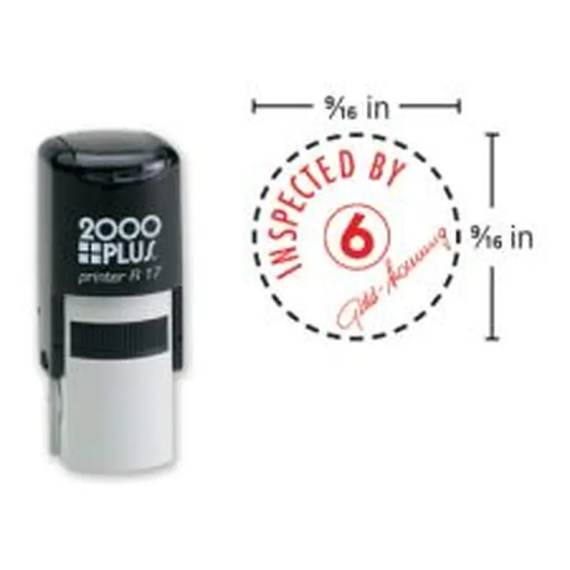 Custom 2000Plus PrintPro R17 Self-Inking Round/Circle Stamp, 9/16" Diameter Impression