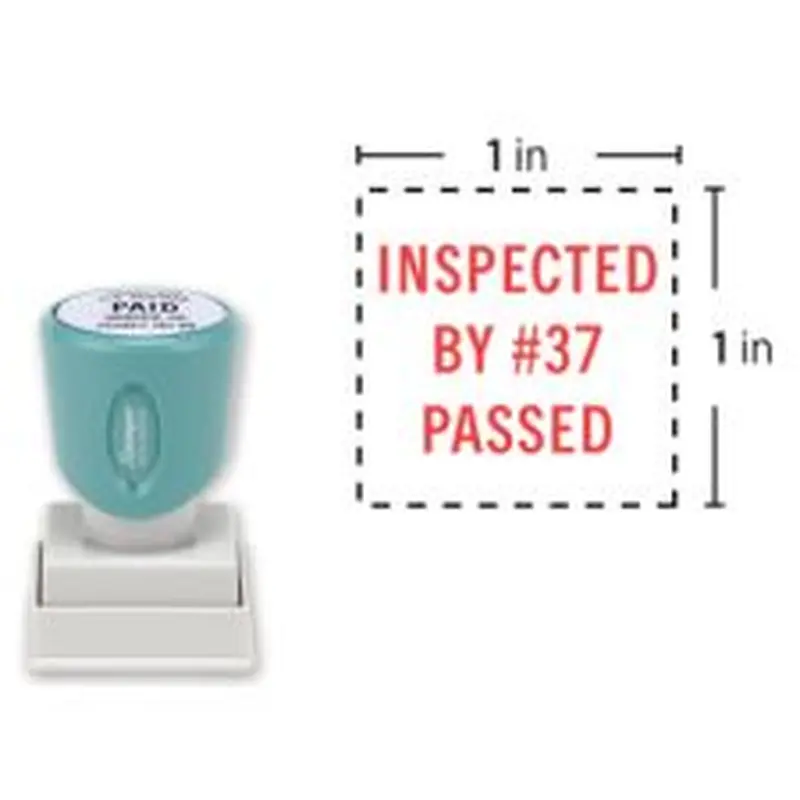 Custom ECO-GREEN Xstamper Pre-Inked Stamp, N56, 1" x 1" Impression