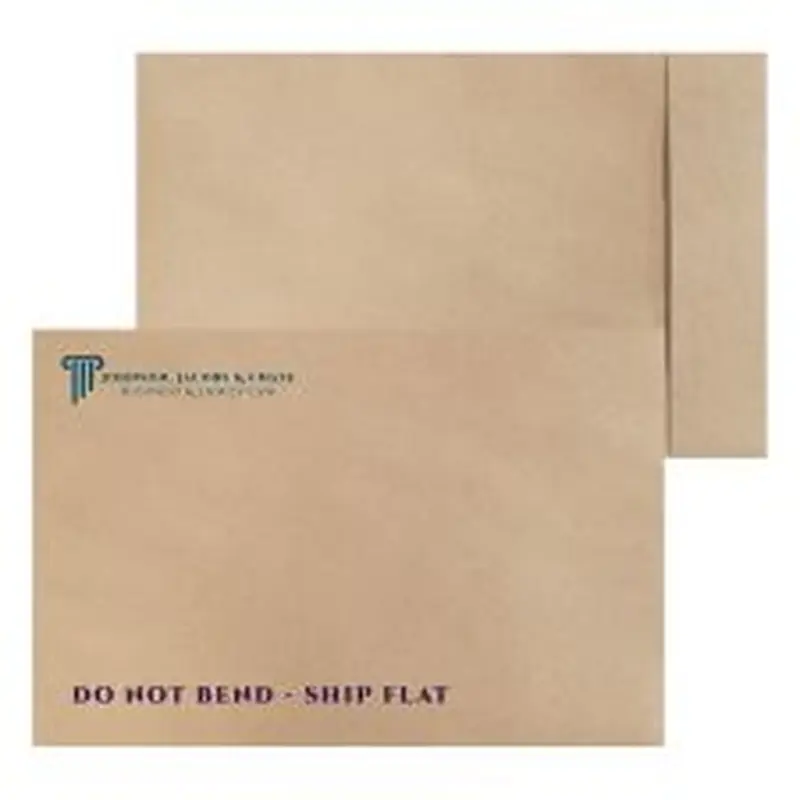 Custom TerraBoard Envelope, 10-1/2" x 16", 2 Special Ink Colors (500/PK)