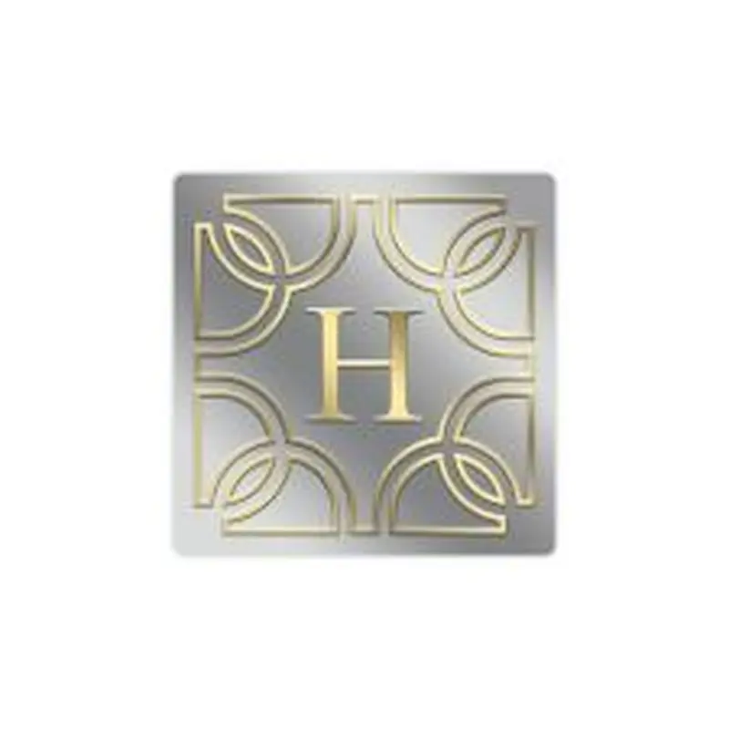 1 1/2" x 1 1/2" Square Foil & Embossed Combination (500/PK)