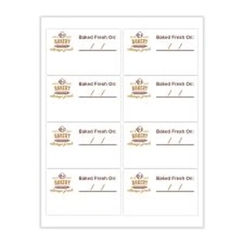 2 1/2" x 4" Rectangle 2 Color (100/PK)