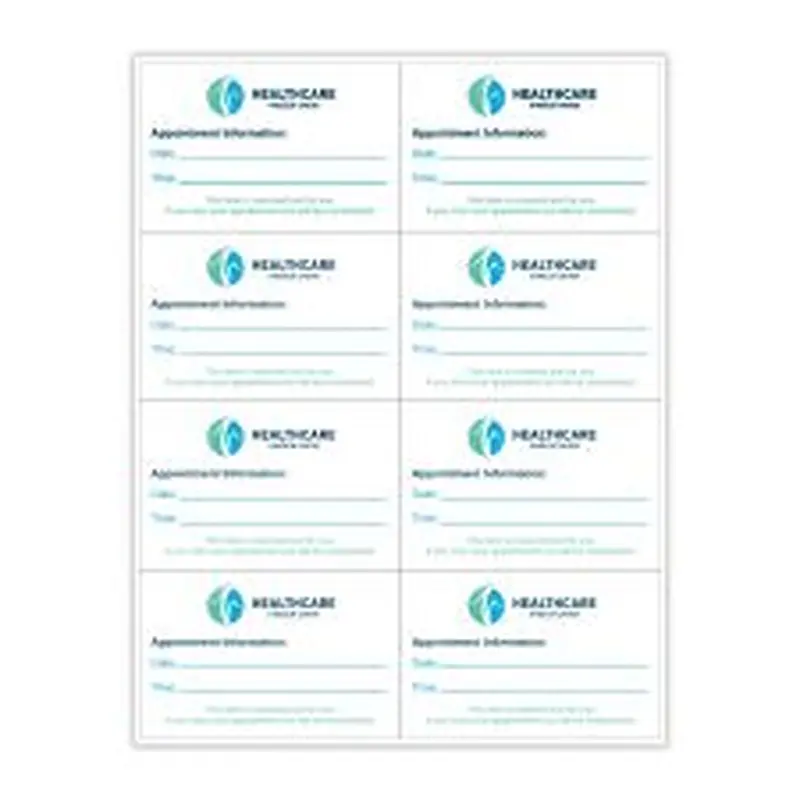 2 3/4" x 4 1/4" Rectangle 3 Color (100/PK)